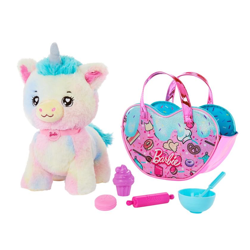 Barbie Stuffed Animals, Unicorn Toys, Plush With Purse And 5 Accessories, Chef Pet Adventure For Sale