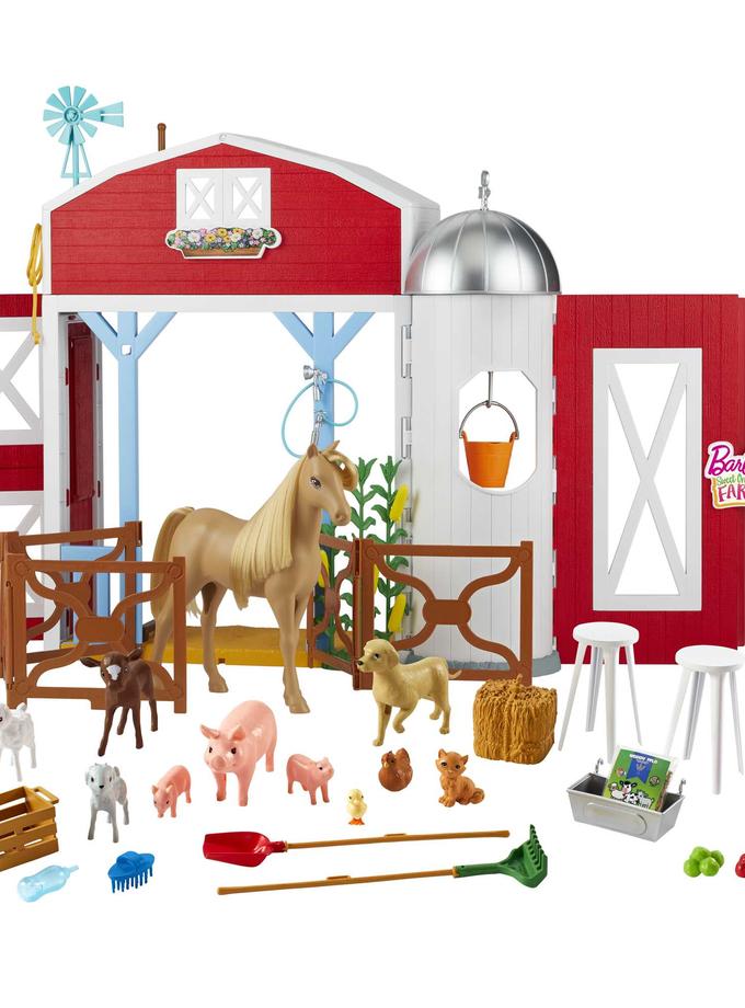 Barbie Sweet Orchard Farm Playset With Barn, 11 Animals, Working Features & 15 Accessories New Arrival