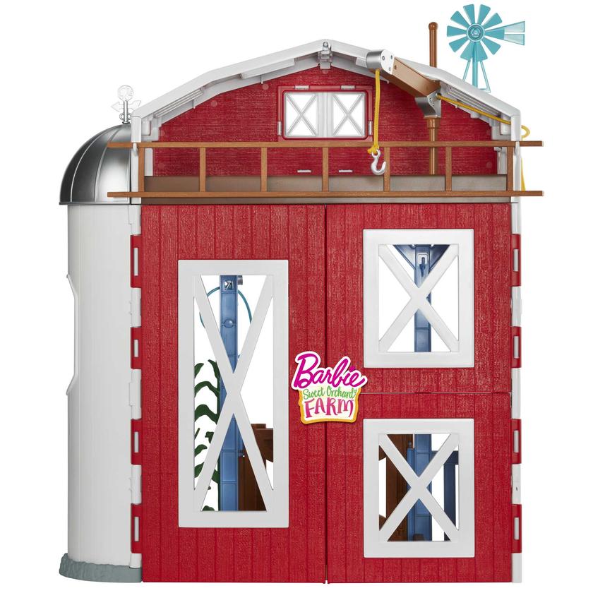 Barbie Sweet Orchard Farm Playset With Barn, 11 Animals, Working Features & 15 Accessories New Arrival