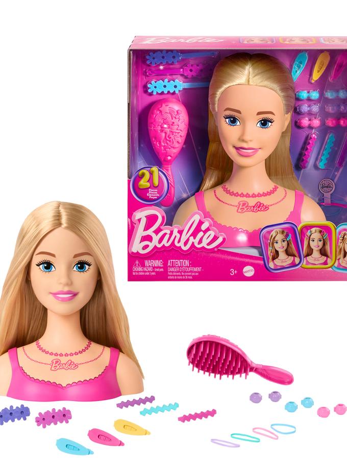 Barbie Tête à Coiffer, Cheveux Blonds, 20 Accessoires Colorés Same Day Delivery