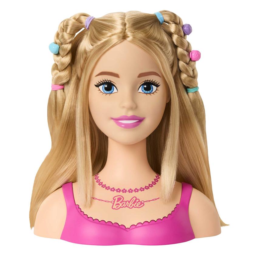 Barbie Tête à Coiffer, Cheveux Blonds, 20 Accessoires Colorés Same Day Delivery