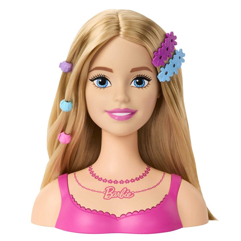 Barbie Tête à Coiffer, Cheveux Blonds, 20 Accessoires Colorés Same Day Delivery