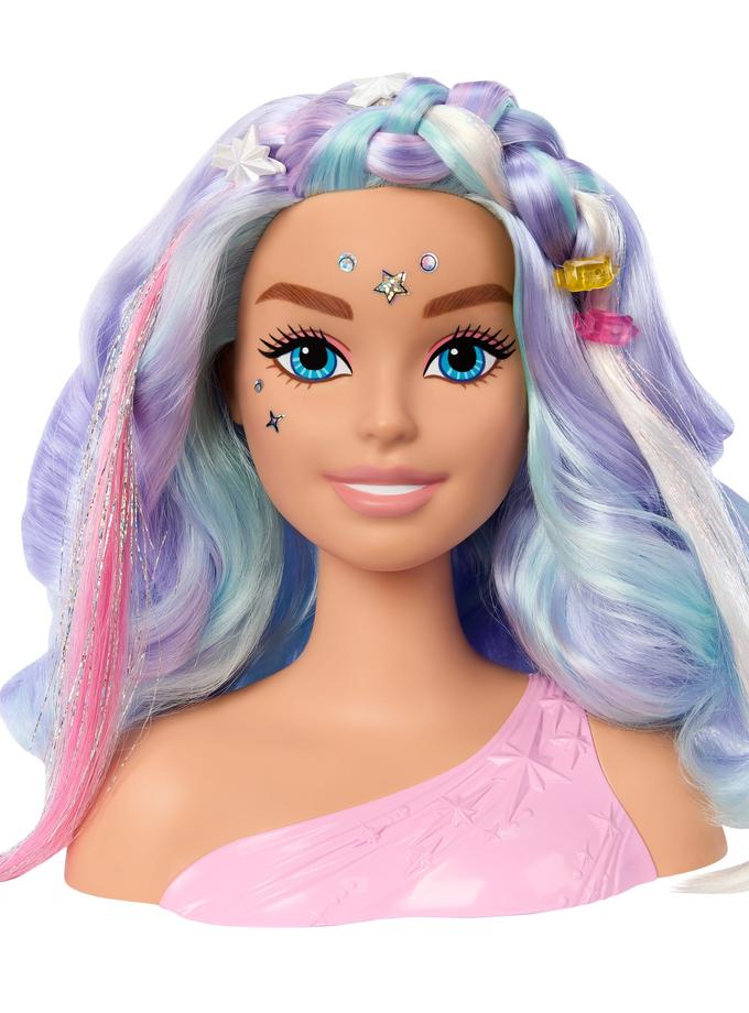 Barbie-Tête à Coiffer Contes de Fées Cheveux Pastel 20 Accessoires Best Seller