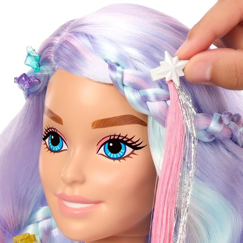 Barbie-Tête à Coiffer Contes de Fées Cheveux Pastel 20 Accessoires Best Seller