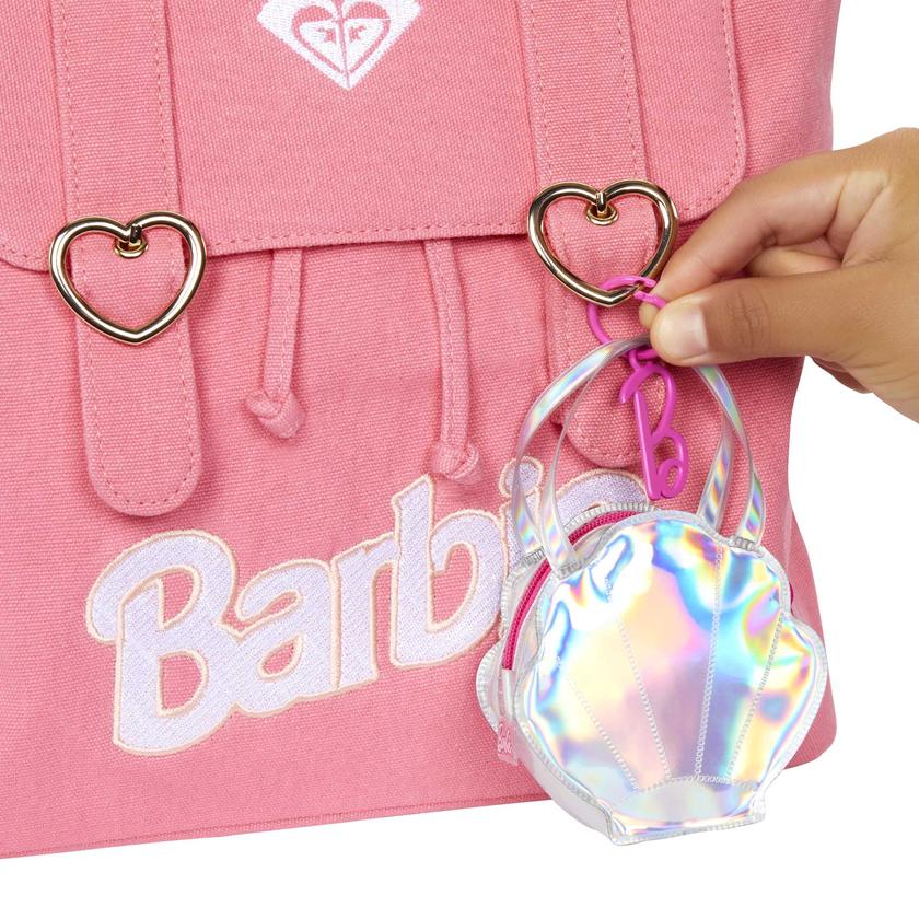 Barbie Tenue Sac de Luxe de Plage, Maillot de Bain et Accessoires Best Seller