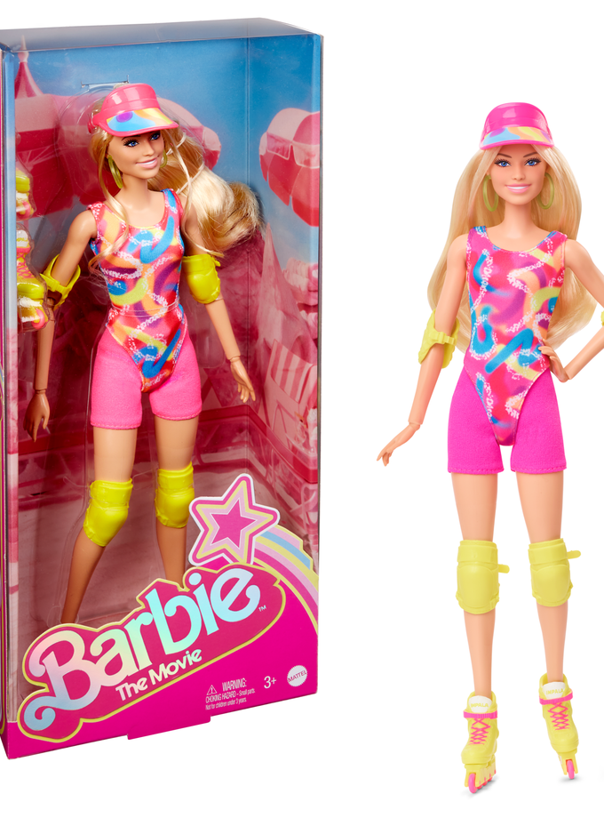 Barbie The Movie Collectible Doll, Margot Robbie As Barbie in Inline Skating Outfit Best Seller