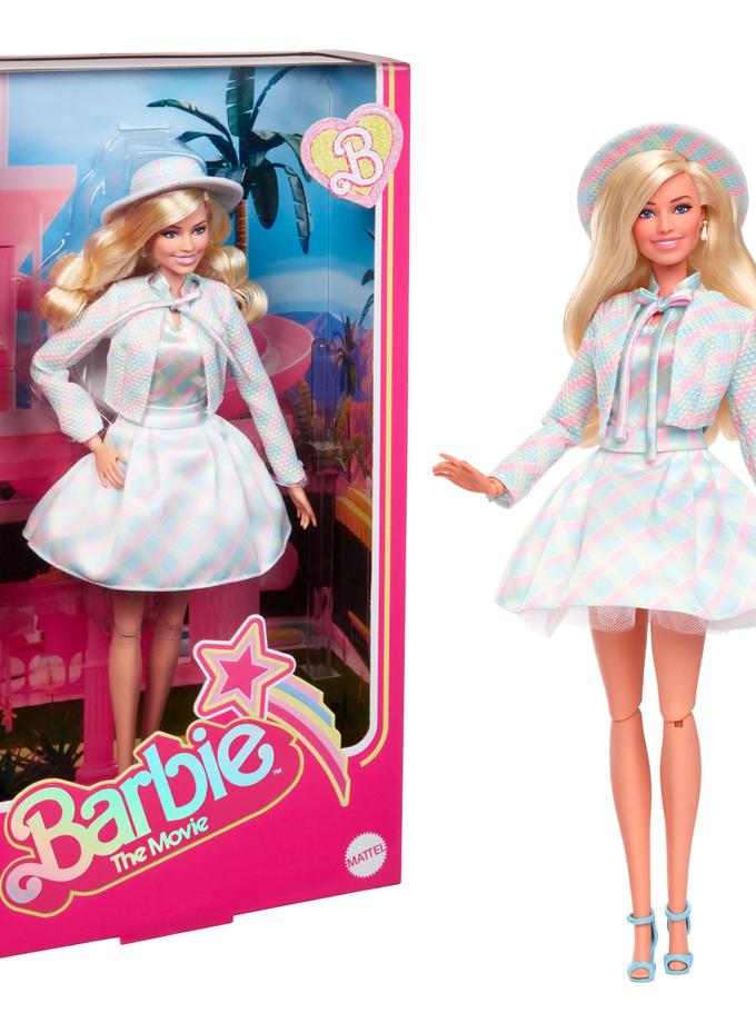 Barbie The Movie Collectible Doll, Margot Robbie As Barbie in Plaid Matching Set New Arrival