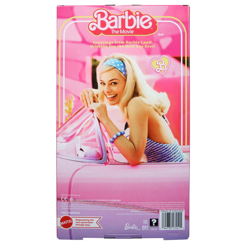 Barbie The Movie Collectible Doll, Margot Robbie As Barbie in Plaid Matching Set New Arrival