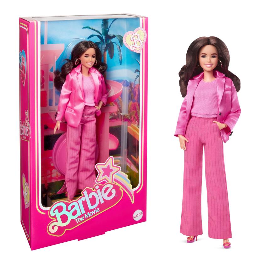 Barbie the Movie Collectible Gloria Doll Wearing Pink Power Pantsuit High Quality