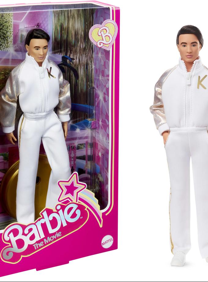 Barbie The Movie Collectible Ken Doll in White And Gold Tracksuit Best Seller