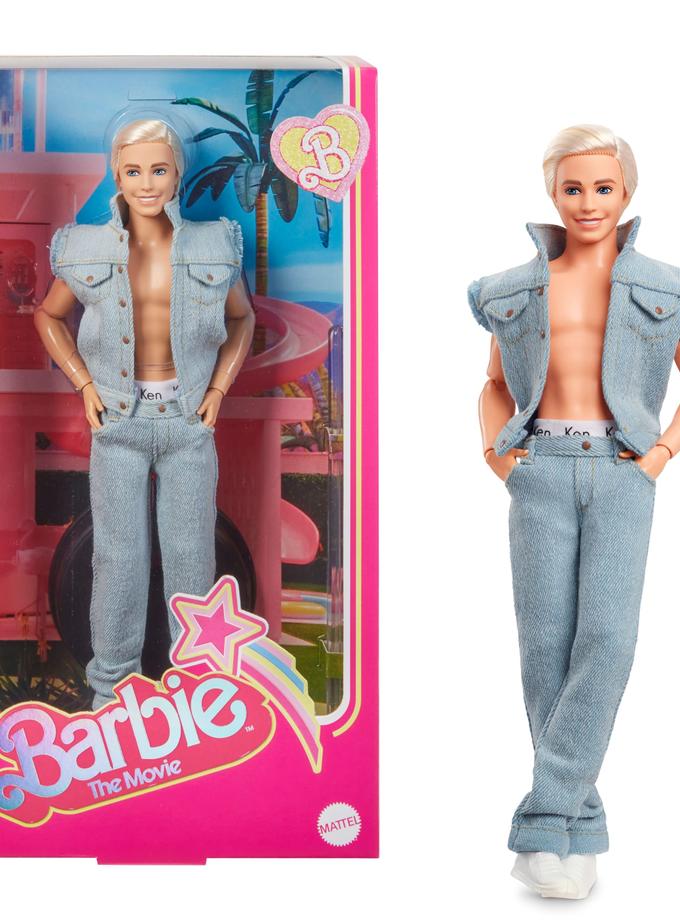 Barbie the Movie Collectible Ken Doll Wearing Denim Matching Set High Quality