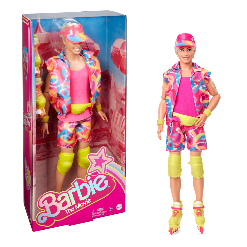 Barbie The Movie Collectible Ken Doll Wearing Retro-Inspired Inline Skate Outfit And Inline Skates New Arrival