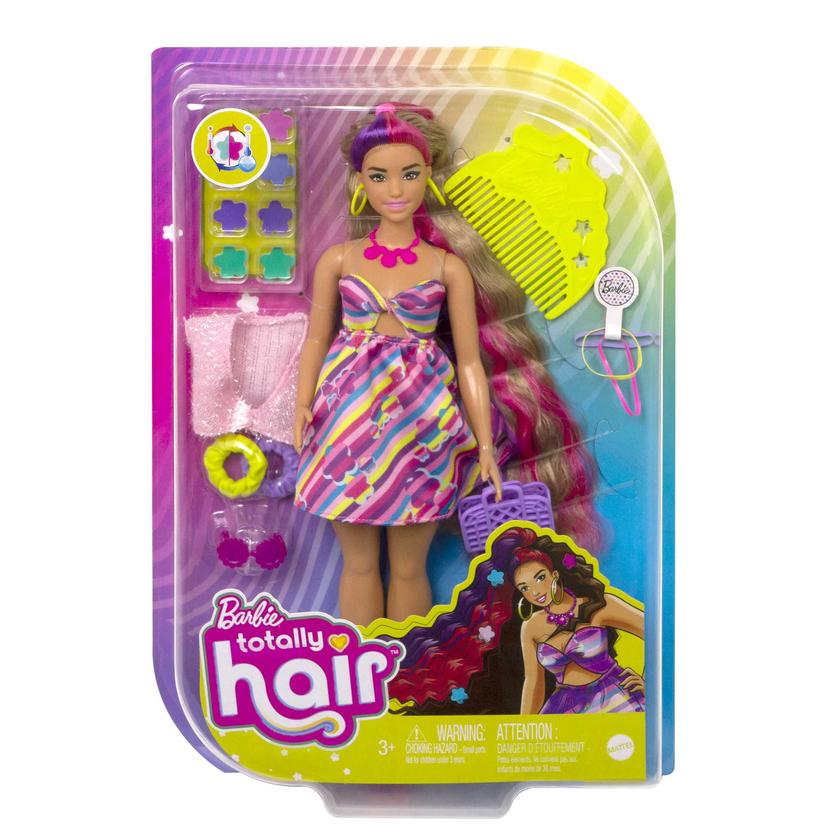 Barbie Totally Hair Accesorios para Muñeca Totally Hair Vestido de Flores Same Day Delivery