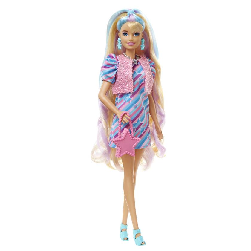 Barbie Totally Hair Boneca Vestido Estrelas Amarelas Best Buy