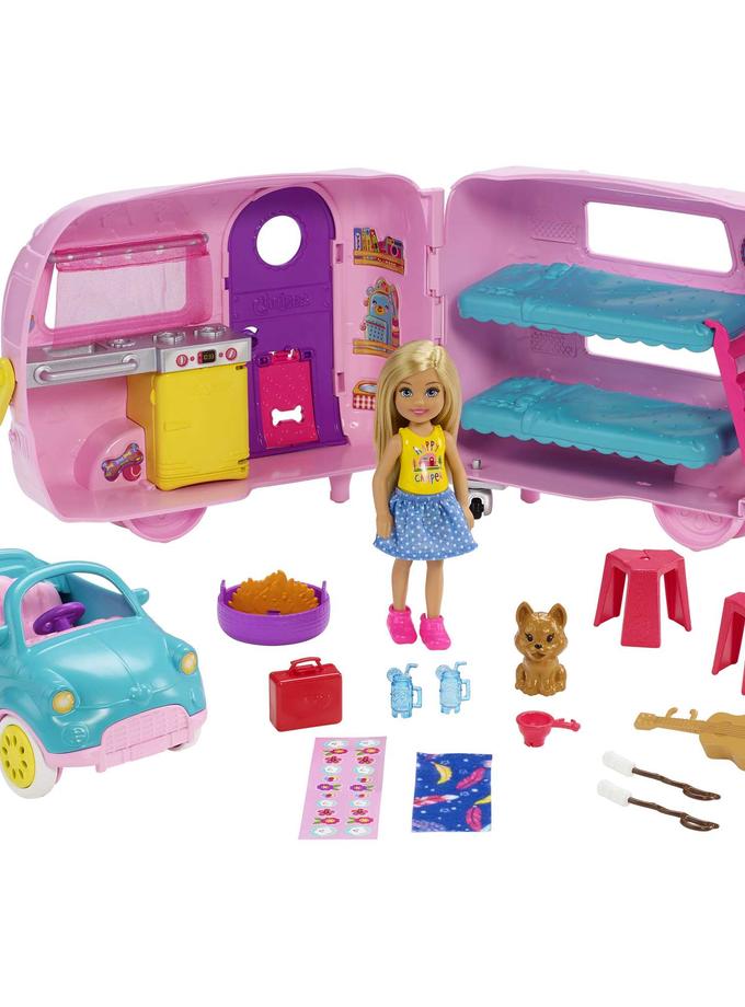 Barbie Toys, Camper Playset With Chelsea Doll, Toy Car And Accessories Same Day Delivery