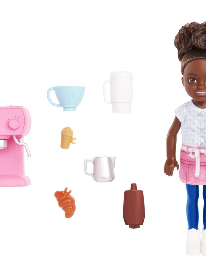 Barbie Toys, Chelsea Doll And Accessories Barista Set, Can Be Small Doll Best Seller