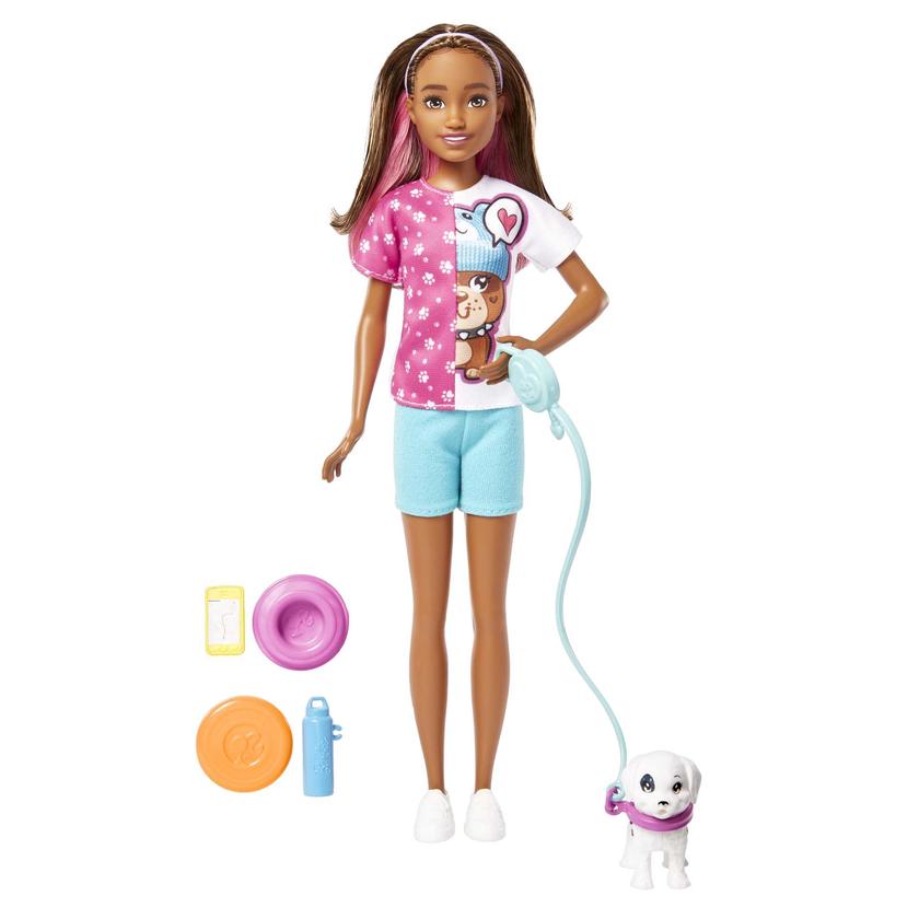 Barbie® Toys, Skipper™ Doll and Dog Walker Set With Puppy and Accessories, First Jobs On Sale