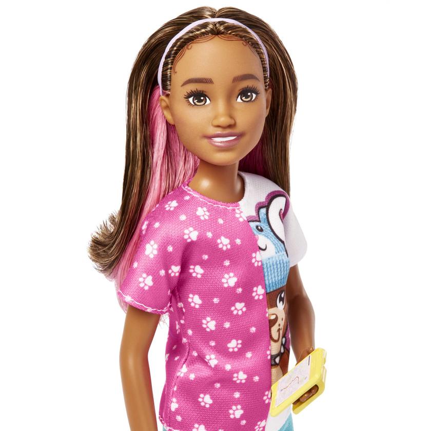 Barbie® Toys, Skipper™ Doll and Dog Walker Set With Puppy and Accessories, First Jobs On Sale