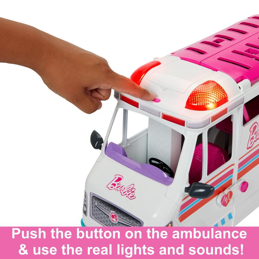 Barbie Toys, Transforming Ambulance And Clinic Playset, 20+ Accessories, Care Clinic New Arrival