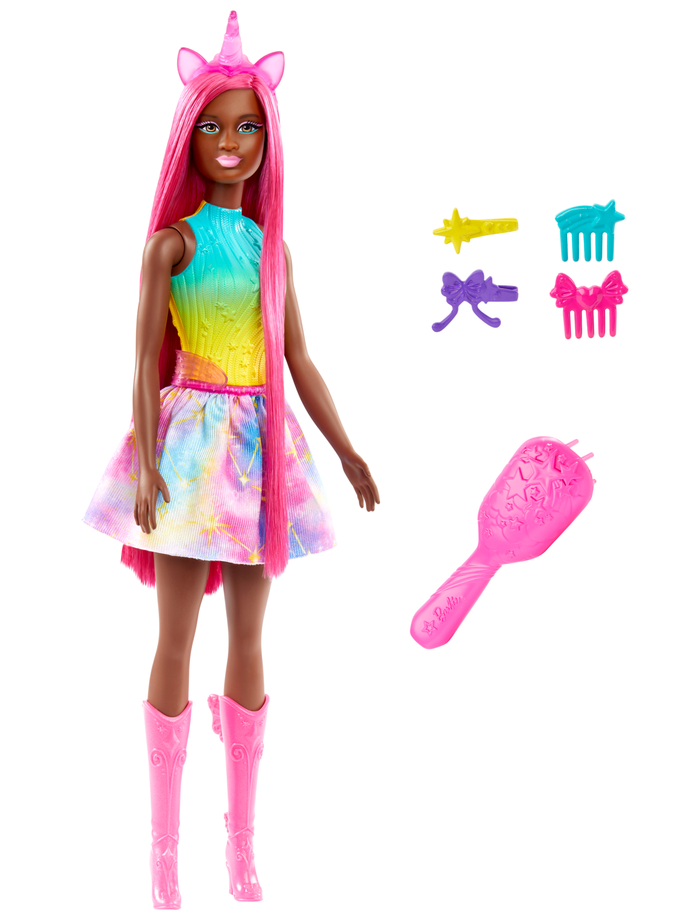 Barbie Unicorn Doll With 7-inch-Long Fantasy Hair & Accessories For Styling Play Best Seller