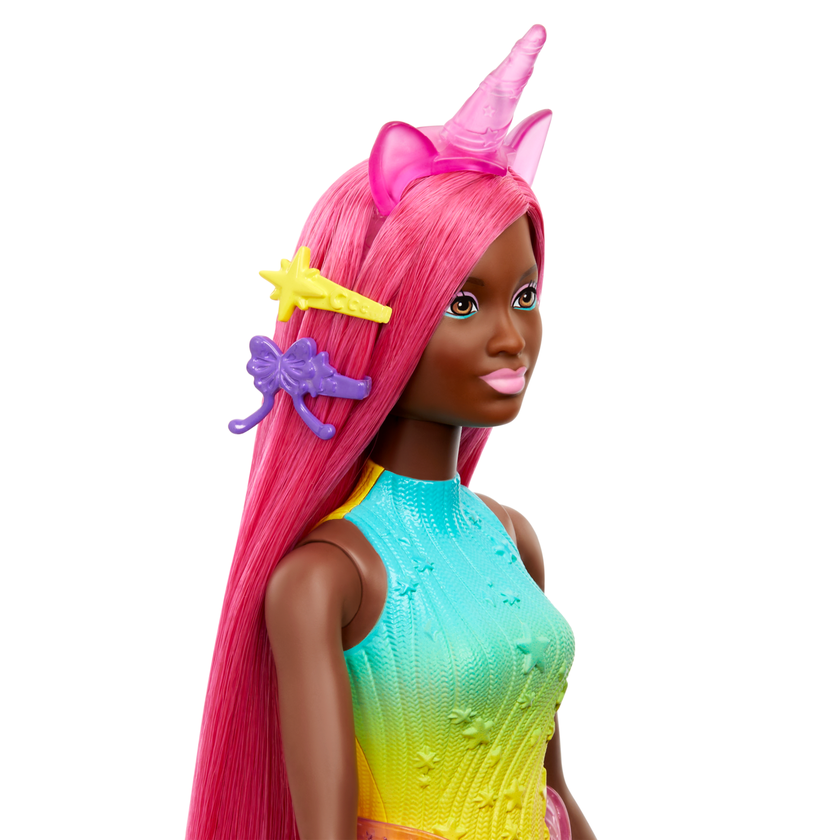 Barbie Unicorn Doll With 7-inch-Long Fantasy Hair & Accessories For Styling Play Best Seller