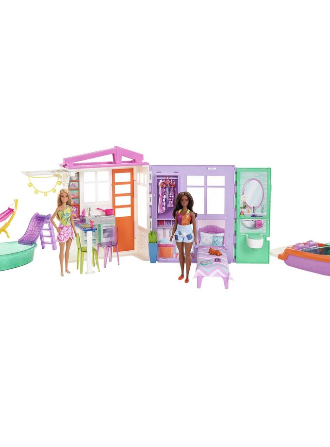 Barbie Vacances entre Amies Poupées, Coffret de Jeu et Accessoires Same Day Delivery