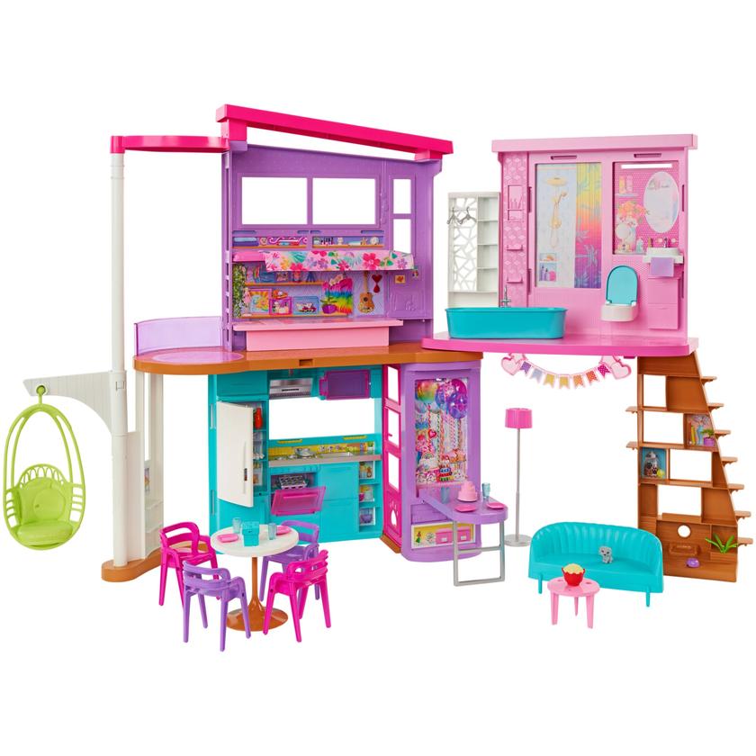 Barbie Vacation House Playset With 30+ Pieces, Toy For 3 Year Olds & Up Best Buy