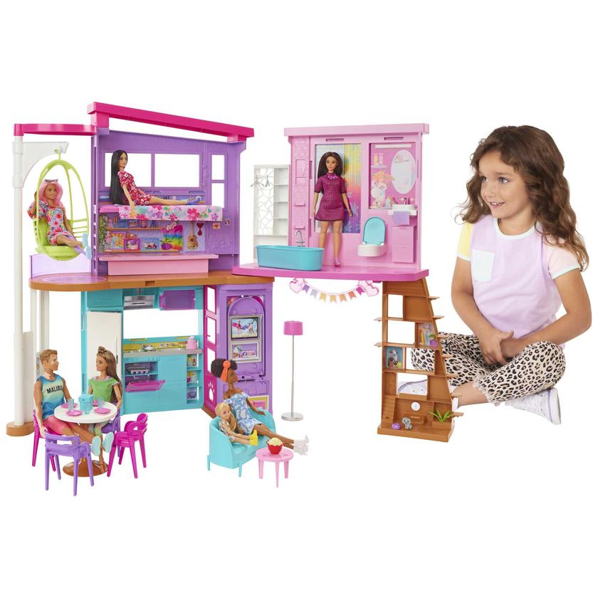 Barbie Vacation House Playset With 30+ Pieces, Toy For 3 Year Olds & Up Best Buy