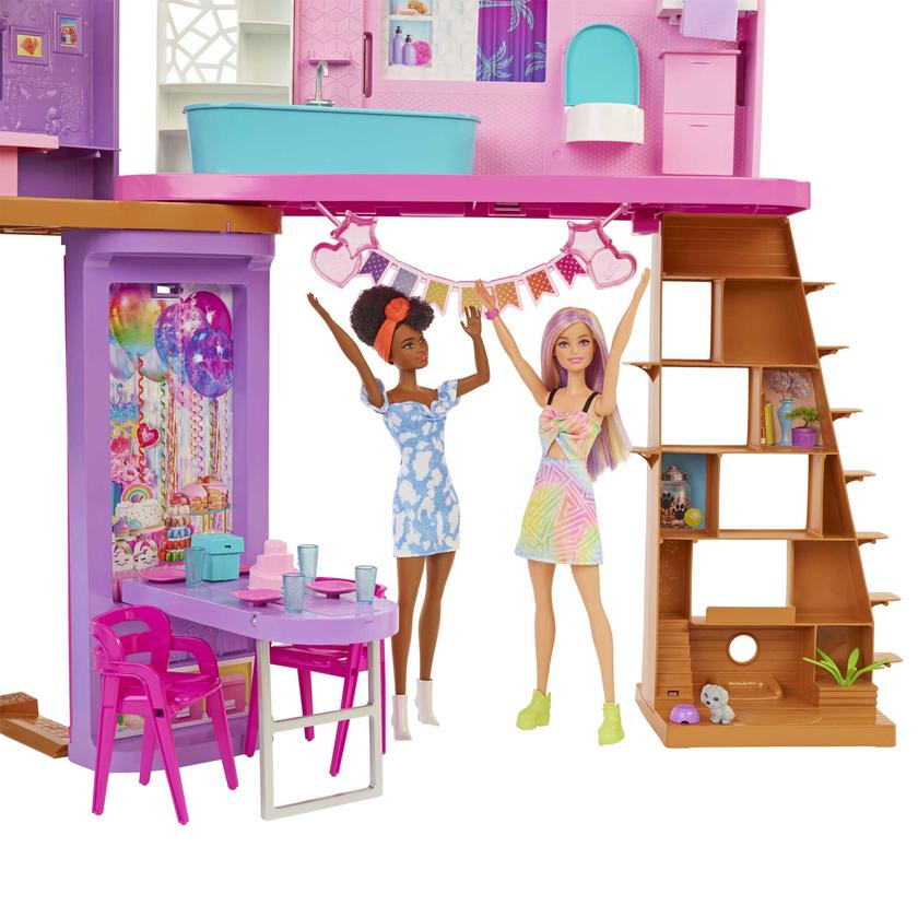 Barbie Vacation House Playset With 30+ Pieces, Toy For 3 Year Olds & Up High Quality