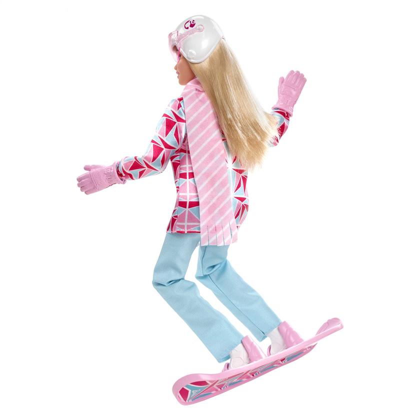 Barbie Winter Sports Snowboarder Blonde Doll With Jacket, Pants, Scarf, Helmet, Snowboard & Trophy, 3 & Up Best Seller