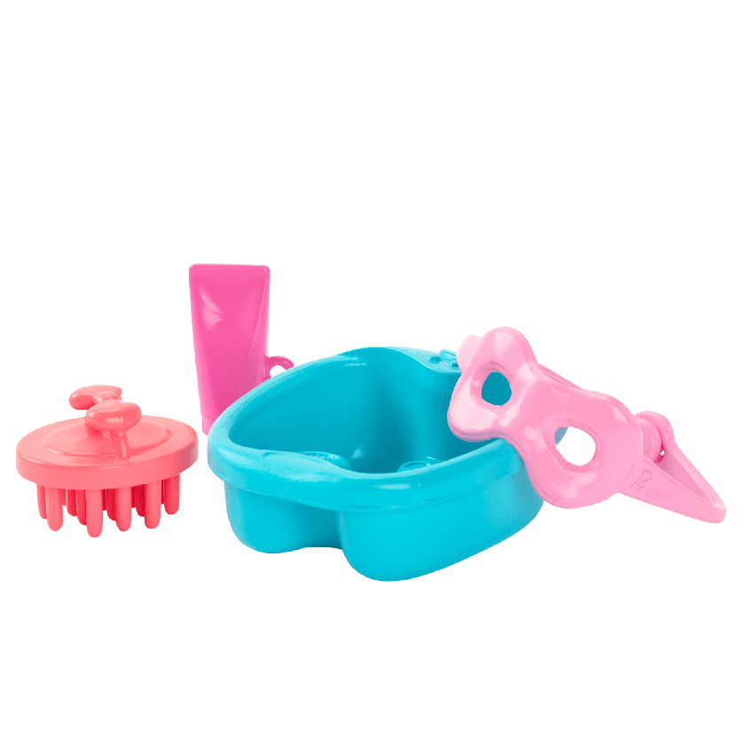 Barbie World Bathtime Toy Playset With 19 Dollhouse Accessories including Bathtub, Toilet, & Vanity On Sale