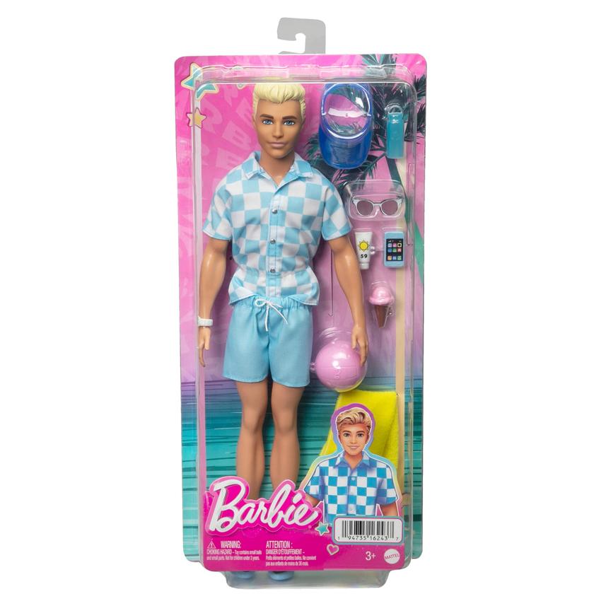 Blonde Ken Doll With Swim Trunks And Beach-Themed Accessories Best Buy