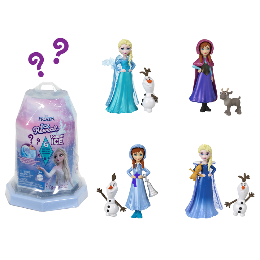 Disney Frozen Ice Reveal Surprise Small Doll With Ice Gel, Character Friend & Play Pieces (Dolls May Vary) Same Day Delivery