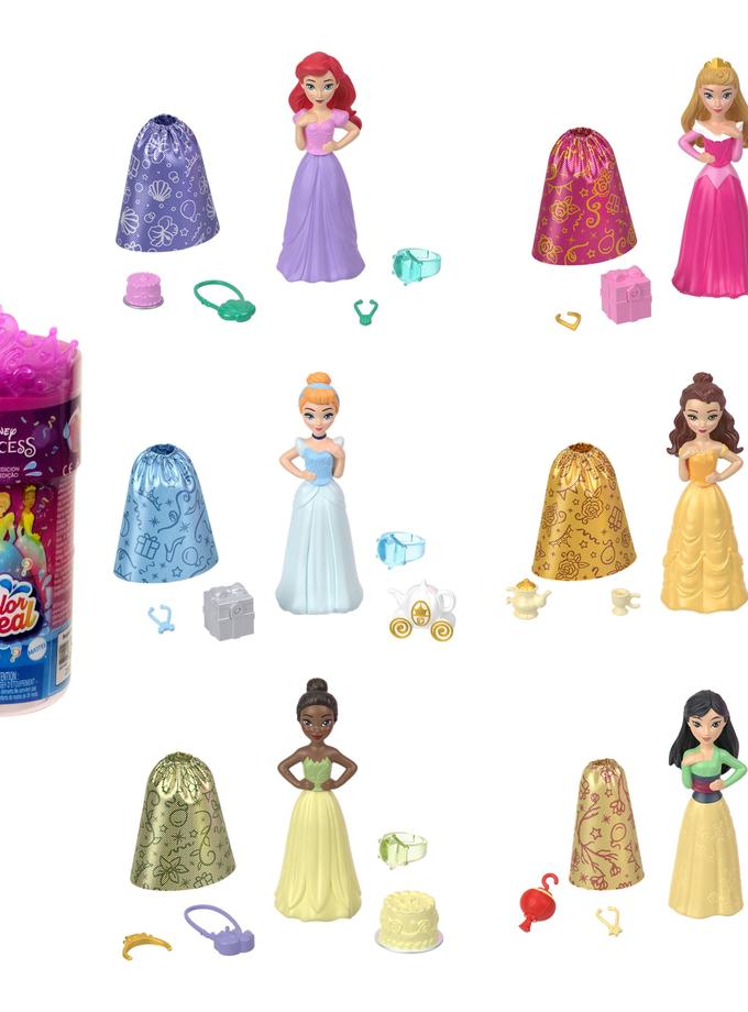 Disney Princesa Muñeca Color Reveal Real Sorpresa Temática Fiesta Best Seller