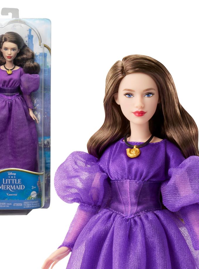 Disney The Little Mermaid Vanessa Fashion Doll in Signature Purple Dress Free shipping