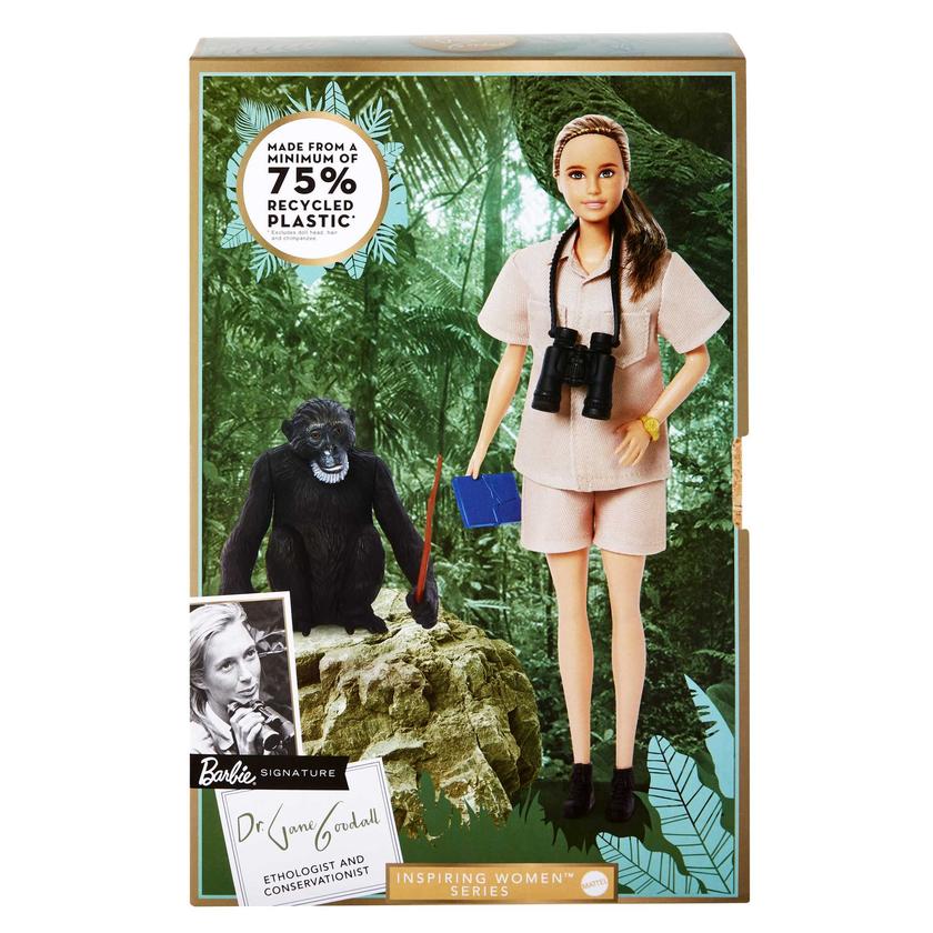 Dr. Jane Goodall Barbie inspiring Women Doll With Accessories & Doll Stand High Quality