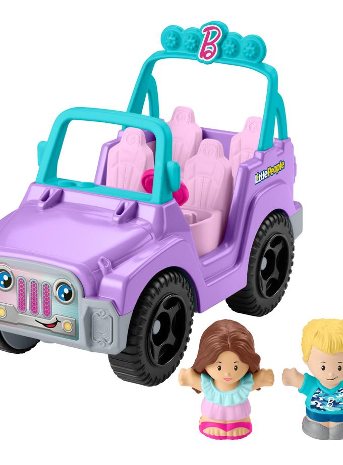 Fisher-Price Little People Barbie Beach Cruiser Toy Car With Music & 2 Figures For Toddlers High Quality