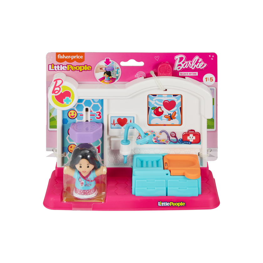 Fisher Price Little People Barbie Doctor Playset For Toddlers & Preschool Kids, 2 Pieces Same Day Delivery