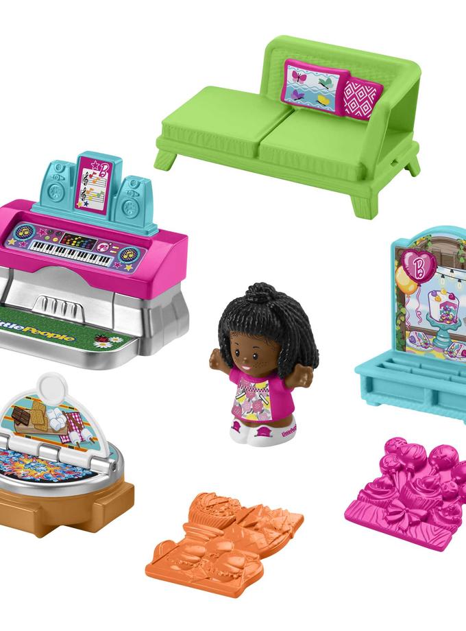 Fisher-Price Little People Barbie Playset For Toddlers, Musical Patio Party, 7 Play Pieces On Sale