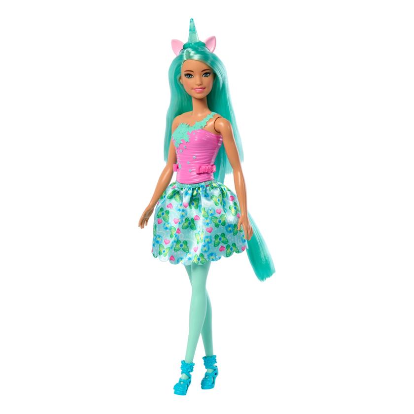 Four Fairytale Barbie Dolls With Colorful Hair, Unicorn And Fairy Theme Best Seller