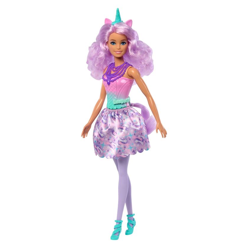 Four Fairytale Barbie Dolls With Colorful Hair, Unicorn And Fairy Theme Best Seller