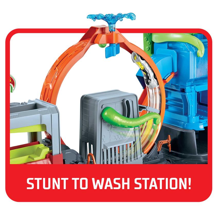 Hot Wheels City Ultimate Octo Car Wash Playset With 1 Color Reveal Car For Kids 4 Years & Up Free shipping