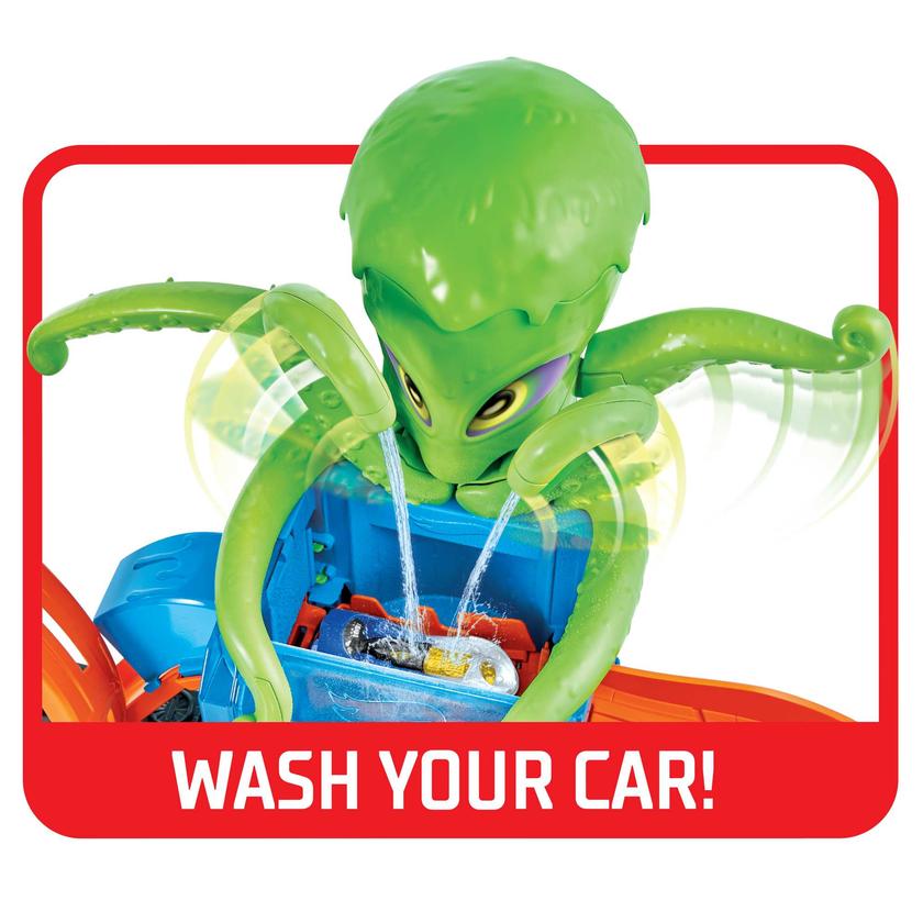 Hot Wheels City Ultimate Octo Car Wash Playset With 1 Color Reveal Car For Kids 4 Years & Up Free shipping