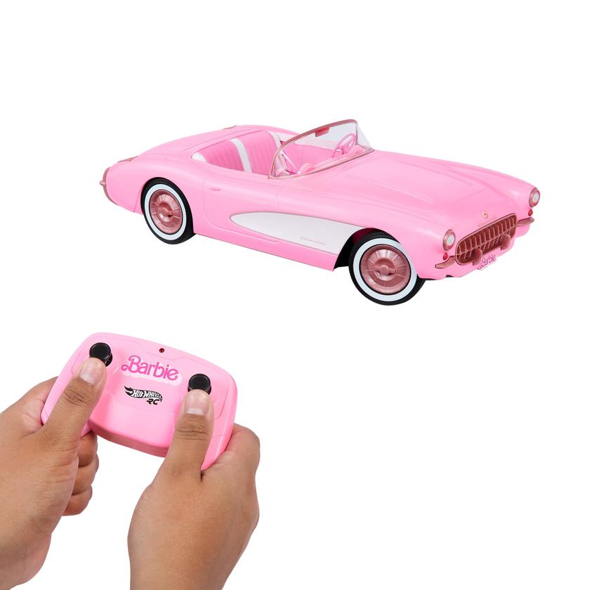 Hot Wheels Corvette Barbie Radiocommandée - Tirée du Film Barbie New Arrival