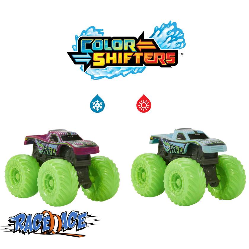 Hot Wheels Monster Trucks Color Reveal 2-Pack, For Kids 3 Years Old & Up New Arrival