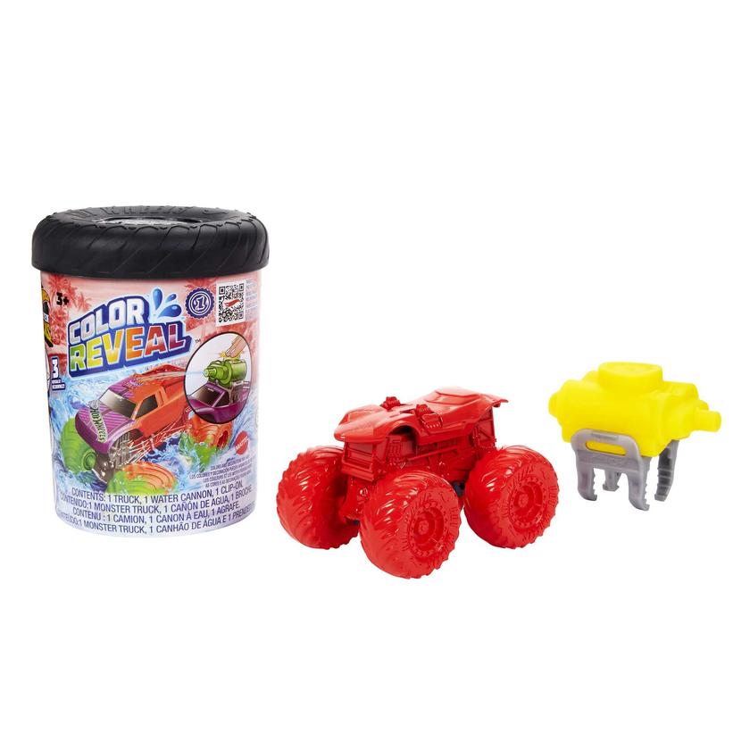 Hot Wheels Monster Trucks Color Reveal Water Blaster Assortment On Sale