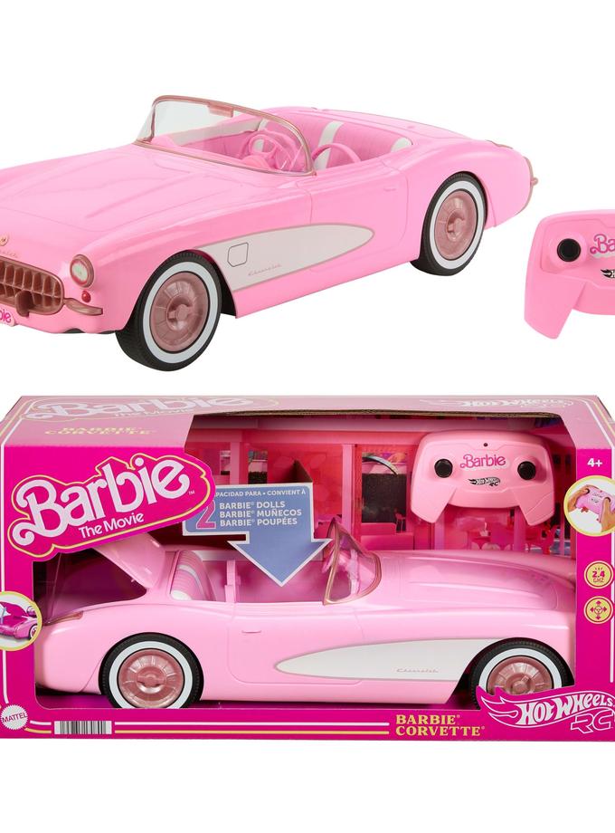 Hot Wheels RC Barbie Corvette, Remote Control Corvette From Barbie The Movie Free shipping