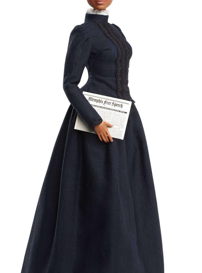 Ida B. Wells Barbie Inspiring Women Doll With Newspaper Accessory For Sale