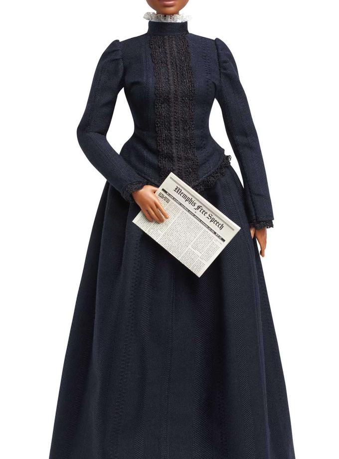 Ida B. Wells Barbie Inspiring Women Doll With Newspaper Accessory High Quality