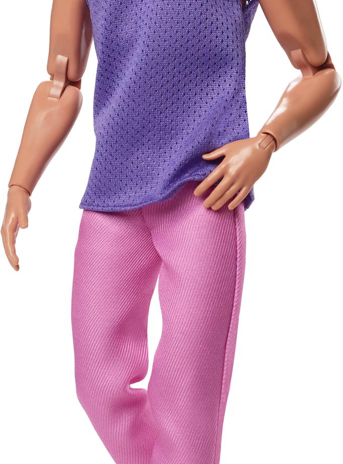 Ken Doll, Barbie Looks, Black Hair, Purple Top With Pink Pants Same Day Delivery